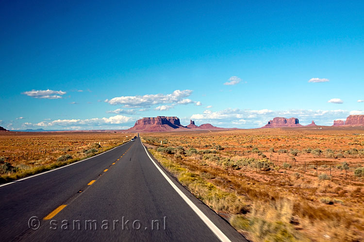 Onderweg naar Monument Valley, Arizona, USA