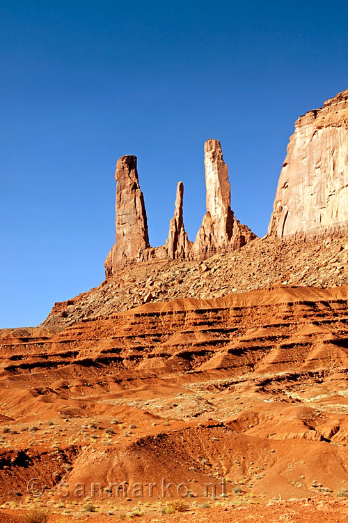 "Welcome Visitors" - Three Sisters in Monument Valley