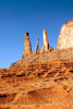 "Welcome Visitors" - Three Sisters in Monument Valley