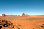 Uitzicht over Monument Valley in Utah in de USA