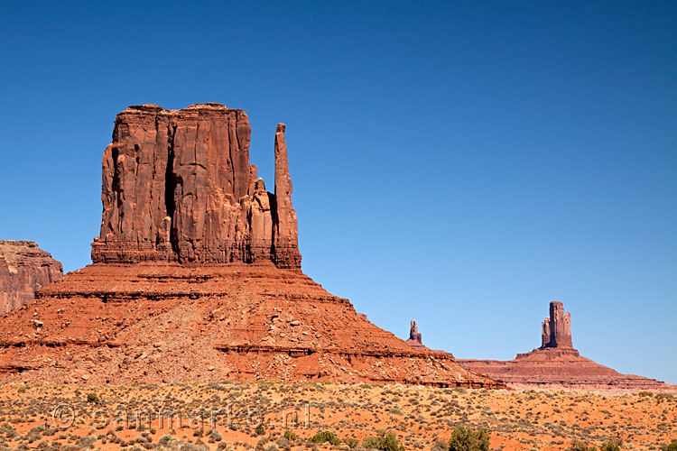 West Mitton Butte in Monument Valley in Utah in de USA