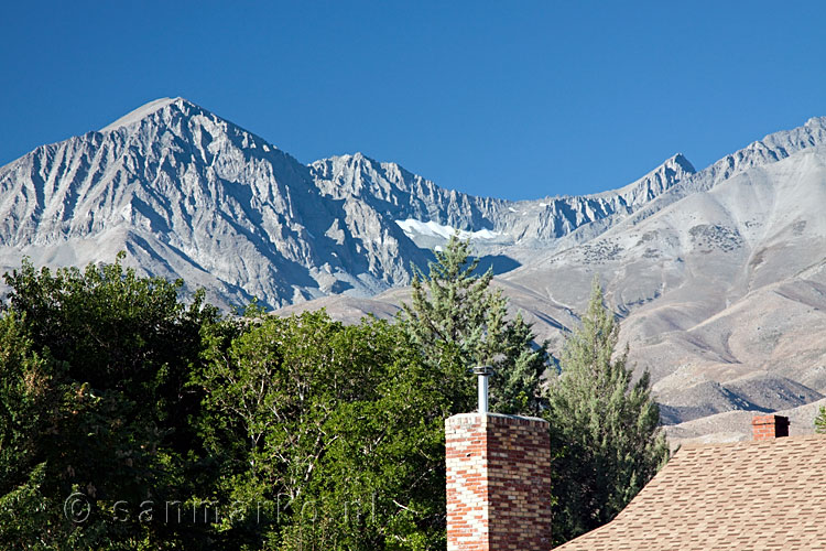 Sierra Nevada gezien vanuit Big Pine in Californië