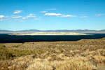 Uitzicht bij het bezoekerscentrum van Mono Lake in Amerika