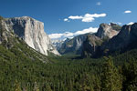 Uitzicht bij Tunnel View in Yosemite National Park