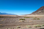 Uitzicht vanuit de camper over Death Valley