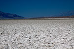 De zoutvlakte rondom Bad Water in Death Valley
