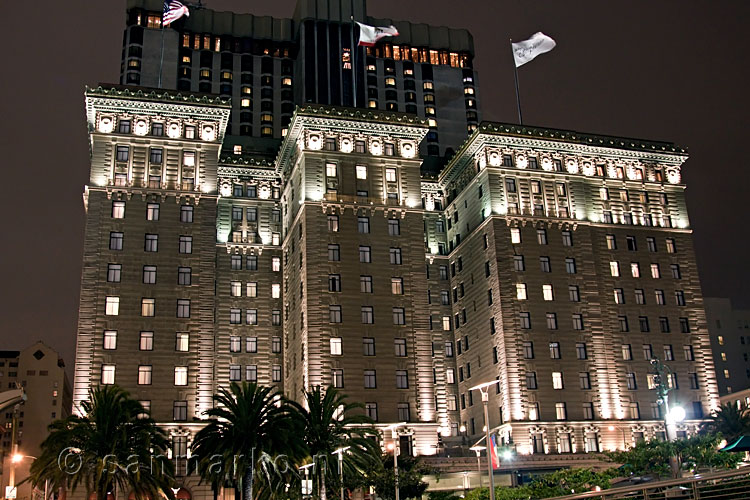 Westin - St. Francis aan Union Square in de avond in San Francisco