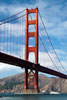 Een van de pijlers van de Golden Gate Bidge in San Francisco