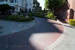 Close up van Lombard Street in San Francisco