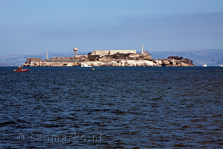 Alcatraz gezien vanaf de San Francisco Bay