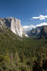 Uitzicht op El Capitan boven Yosemite Valley vanaf Tunnel View