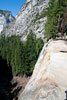 De Vernal Fall waterval vanaf de bovenkant