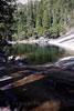 Emerald Pool aan de top van de Vernal Fall in Yosemite
