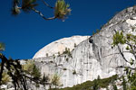 Half Dome vanaf de Mist Trail in Yosemite