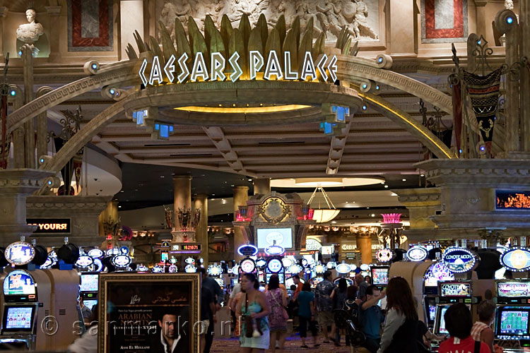 Het casino gedeelte van Caesars Palace in Las Vegas