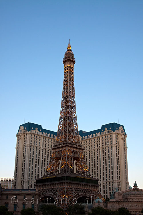 De Eiffeltoren van Paris Casino in Las Vegas