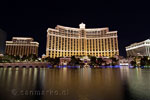 Het Bellagio Casino in Las Vegas bij nacht