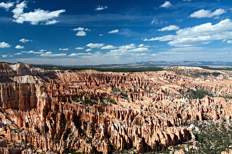 Het amfitheater in Bryce Canyon National Park in Utah