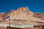 The Castle bij de ingang van Capitol Reef National Park in Utah