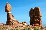 Balanced Rock in Arches National Park bij Moab in Utah