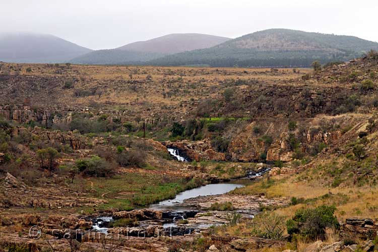 Het uitzicht bij Bourke's Luck Potholes in de Blyde River Canyon in Zuid-Afrika