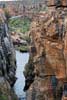 De voetbrug over de Blyde River Canyon bij Bourke's Luck Potholes in Zuid-Afrika