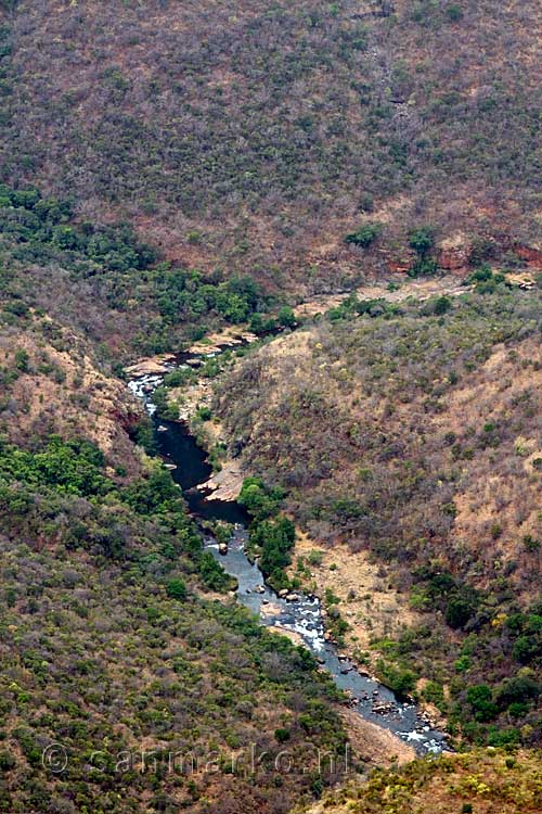 Een overzicht over de Blyde River Canyon in Zuid-Afrika