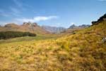 Een mooi uitzicht bij de Garden Castle Nature Reserve in Zuid-Afrika