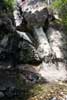 De Crystal Falls bij Monks Cowl in de Drakensbergen in Zuid-Afrika