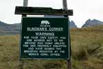 We zijn gearriveerd bij Blindman's Corner in de Drakensbergen in Zuid-Afrika