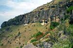 De mooie natuur van de Drakensbergen bij Monks Cowl in Zuid-Afrika