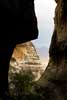 Het uitzicht vanuit Echo Ravine over Golden Gate Highlands National Park