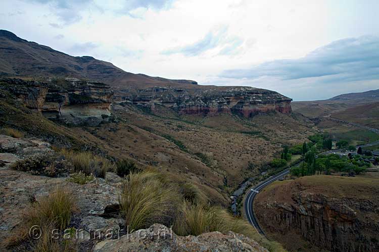 Het uitzicht over Golden Gate Highlands National Park vanaf de Brandwag in Zuid-Afrika