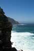 Cape Point gezien vanaf Kaap de Goede Hoop in Zuid-Afrika