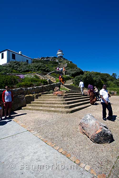 De vuurtoren van Cape Point in Cape Peninsula National Park Cape of Good Hope Nature