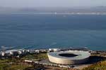Het WK stadion in Kaapstad voor het WK voetbal in Zuid-Afrika in 2010