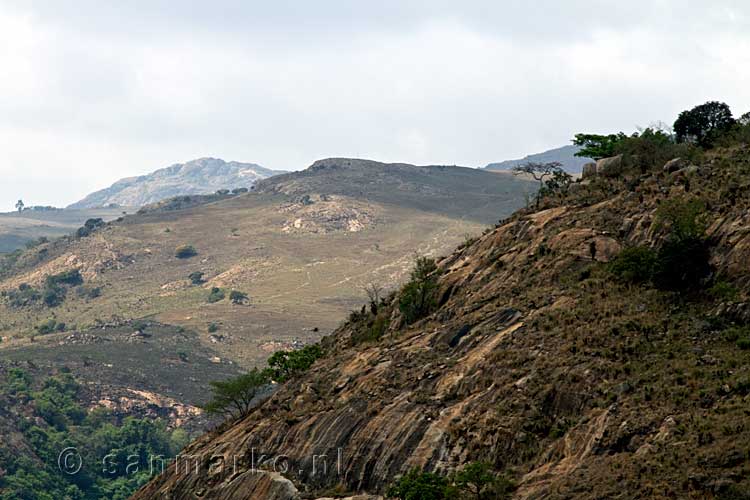 Het uitzicht tijdens de autoreis van Jeppe's Reef naar Mlilwane Wildlife Sanctuary