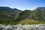 Tussen George en Oudtshoorn ligt de Outeniqua pass in Zuid-Afrika