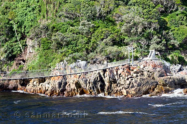 Helaas was de Suspension Bridge toen wij in Tsitsikamma National Park gesloten