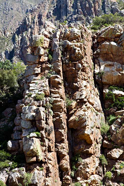 De Kogmanskloof langs de Tuinroute, de R62 in Zuid-Afrika