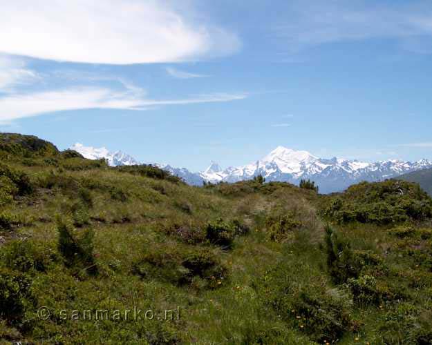 Uitzicht over het Rhônedal en Wallis