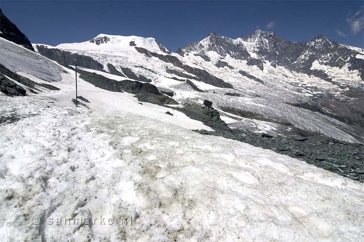 De Alphubel en de Mischabelgroep bij Saas Fee in Wallis