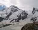 De Breithorn met de kleine Matterhorn bij Zermatt in Wallis