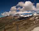 Het Mischabel massief gezien vanaf Zermatt in Zwitserland