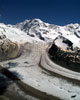 De Lyskamm vanaf de Gornergrat bij Zermatt