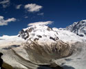 De Monte Rosa, het beste te zien vanaf de Gornergrat bij Zermatt