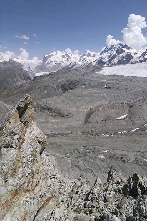 Monte Rosa en de Breithorn in Zwitserland