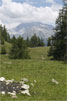 De Bietschhorn in Wallis zoals gebruikelijk in de wolken