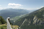 Uitzicht op het Rhonedal in Zwitserland
