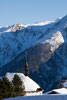 Het uitzicht over het Rhônedal vanaf de kerk in Riederalp